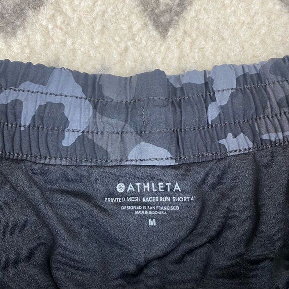 Athleta Printed Mesh Racer Run Short 4” - Picture 7 of 9